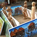 Tableau village artisanal Cotonou - Que faire au Bénin