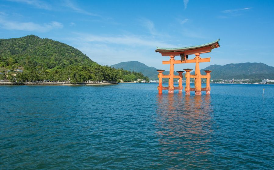 visiter Miyajima - torii flottant - floating torii